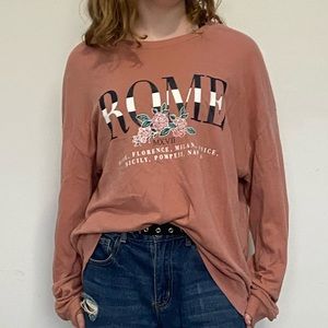 H&M long sleeve graphic tee - Large